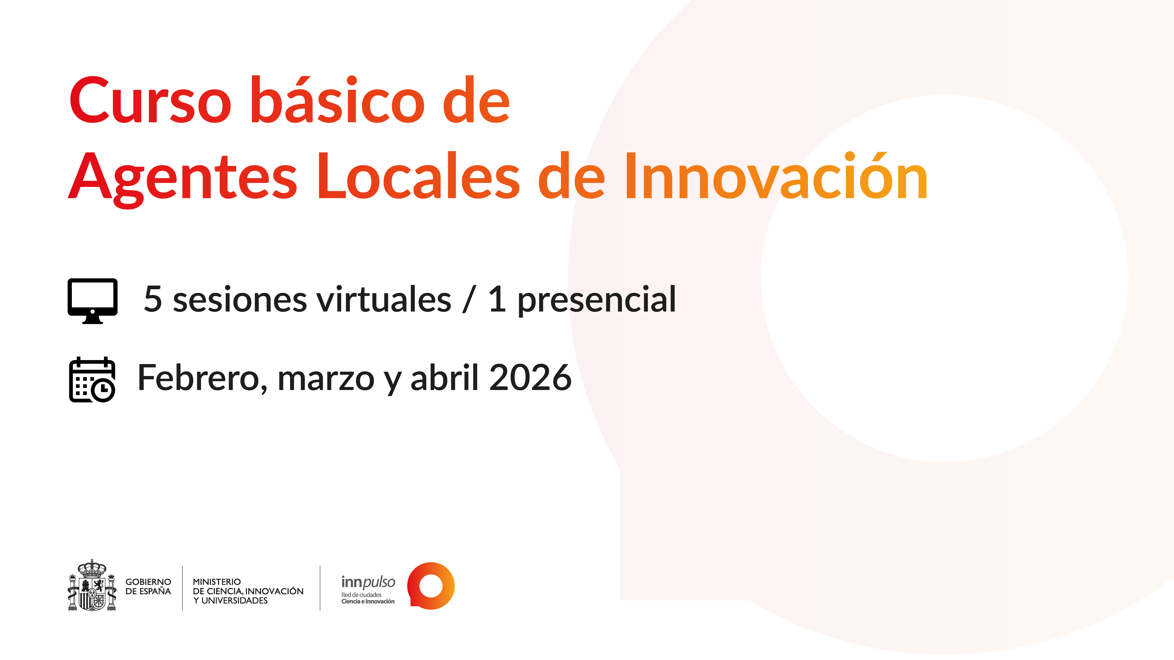 La Red Innpulso lanza el Curso Básico de Agentes Locales de Innovación 2026